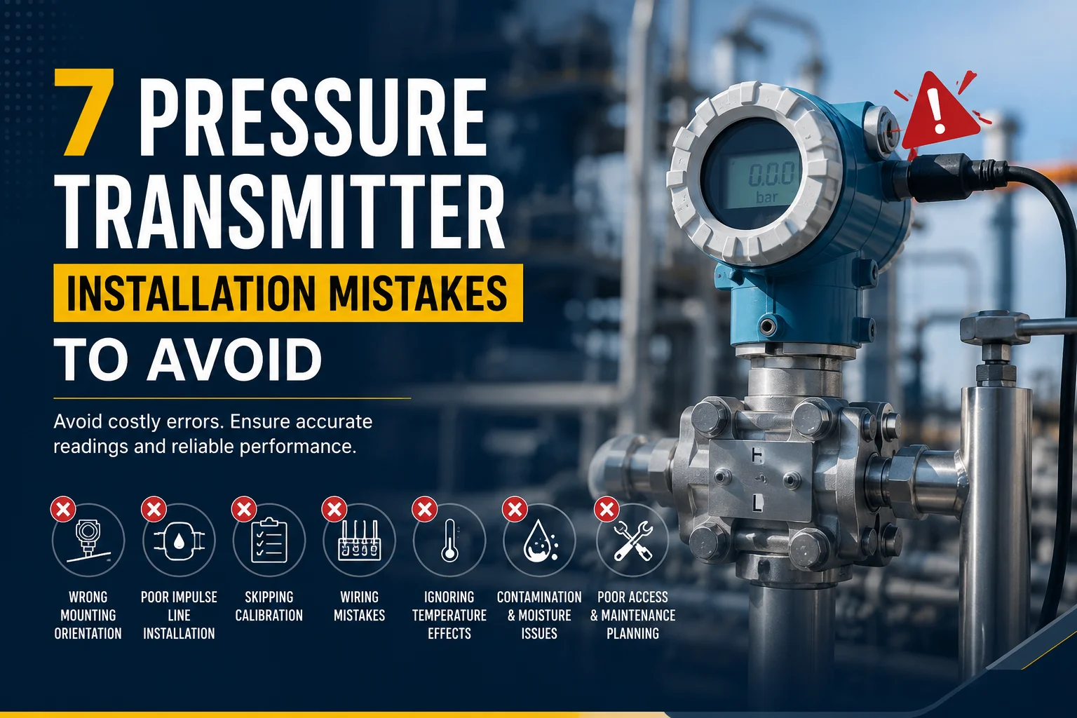 7 Pressure Transmitter Installation Mistakes to Avoid